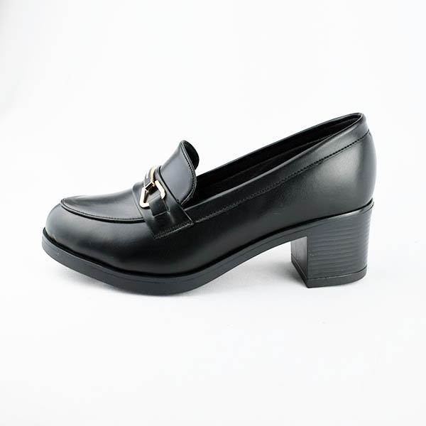 Chaussure pour femme CF012 noir ..........     derbie et chaussure femme Maroc